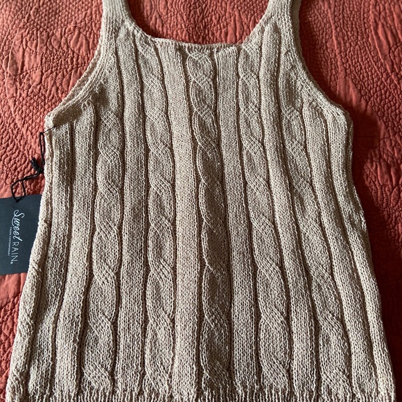 Sweet Rain Crochet Button Down Tank Top Size Large - Picture 6 of 8
